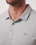 Travis Mathew The Heater Polo | Heather Microchip - Caswell's Fine Menswear