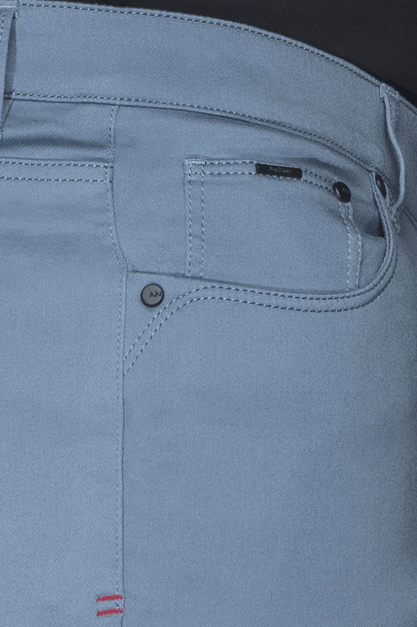 Au Noir Short Jay-SKC | Steel Blue - Caswell's Fine Menswear