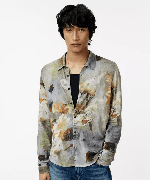 John Varvatos Barnett Shirt | Copper - Caswell's Fine Menswear