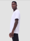 Bugatchi V-Neck Tee | White - Caswell's Fine Menswear