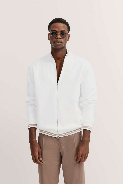 Bugatti Zip Full Zip | Off White