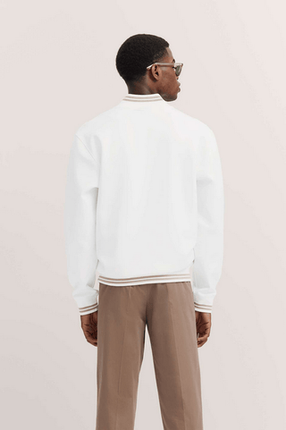 Bugatti Zip Full Zip | Off White - Caswell's Fine Menswear