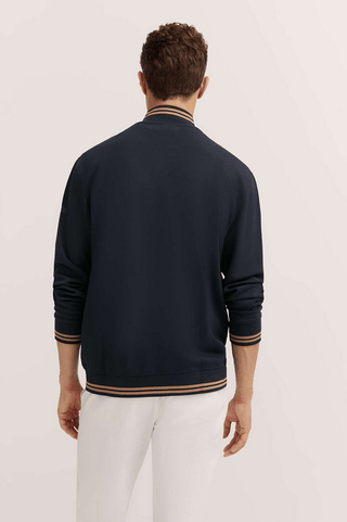 Bugatti Knit Full Zip | Navy - Caswell's Fine Menswear