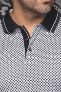 Au Noir Polo | FAIRMONT, White Black - Caswell's Fine Menswear