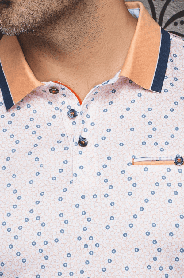Au Noir Polo | BRYLEE, Orange - Caswell's Fine Menswear