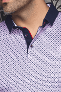Au Noir Polo | ASHER, Pink - Caswell's Fine Menswear