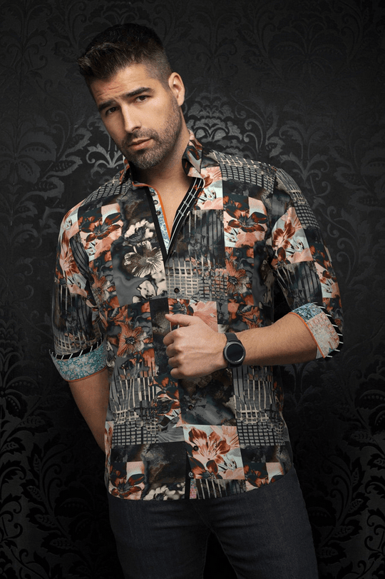 Au Noir Shirt | BRENTANO, Grey