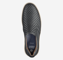 Johnston & Murphy McGuffey 2 Woven Slip-On | Black - Caswell's Fine Menswear