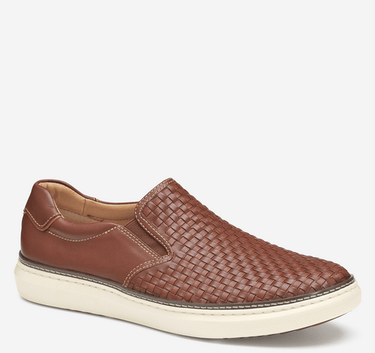 Johnson & Murphy McGuffey 2 Woven Slip-On | Tan