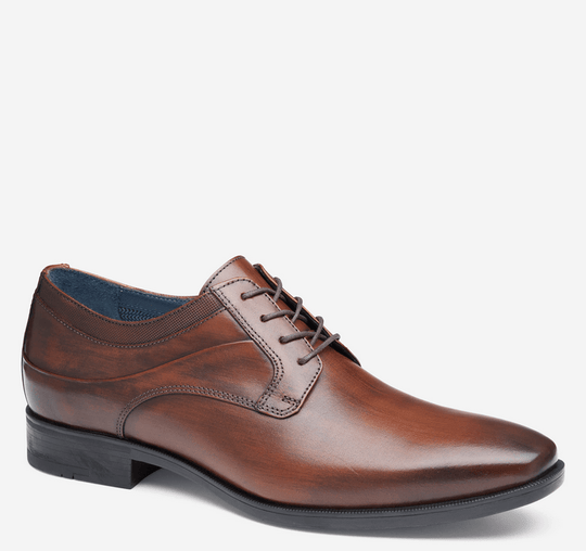 Johnston & Murphy Gibbons Plain Toe | Mahogany