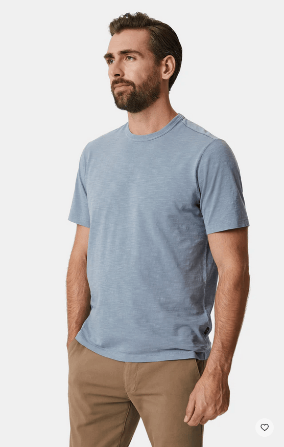 34 Heritage Slub Crew Neck T-Shirt | Vintage Indigo - Caswell's Fine Menswear