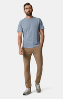 34 Heritage Slub Crew Neck T-Shirt | Vintage Indigo - Caswell's Fine Menswear