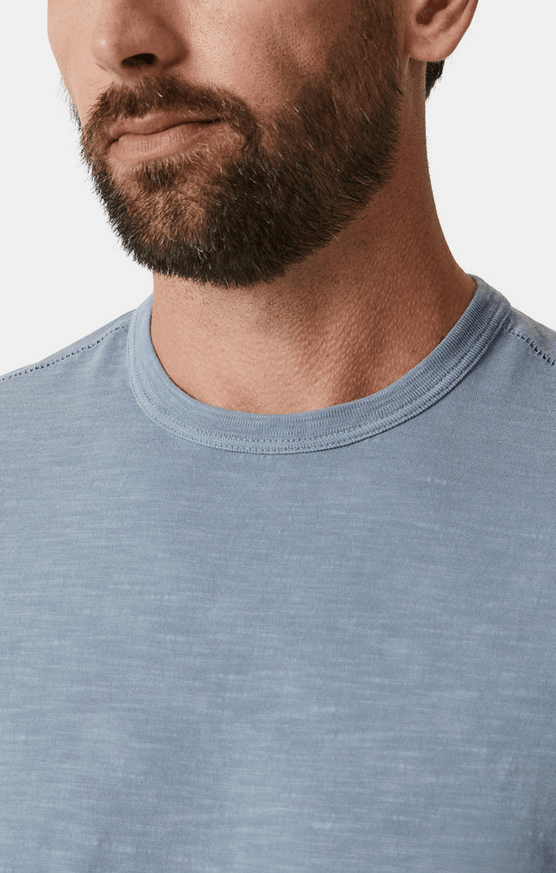 34 Heritage Slub Crew Neck T-Shirt | Vintage Indigo - Caswell's Fine Menswear