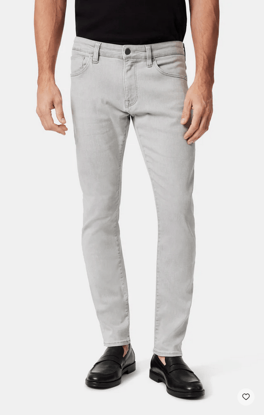 34 Heritage Courage Straight Leg Jeans |Light Grey Refined