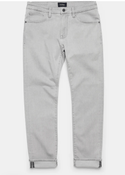 34 Heritage Courage Straight Leg Jeans |Light Grey Refined - Caswell's Fine Menswear