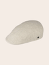 Bugatti Peaked Cap in Linen Blend | Beige - Caswell's Fine Menswear