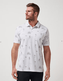 Travis Mathew Lost City Polo | White - Caswell's Fine Menswear