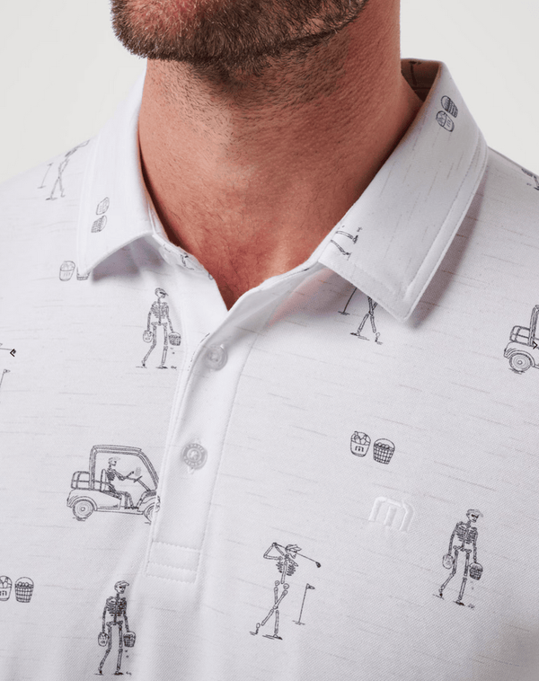 Travis Mathew Lost City Polo | White - Caswell's Fine Menswear