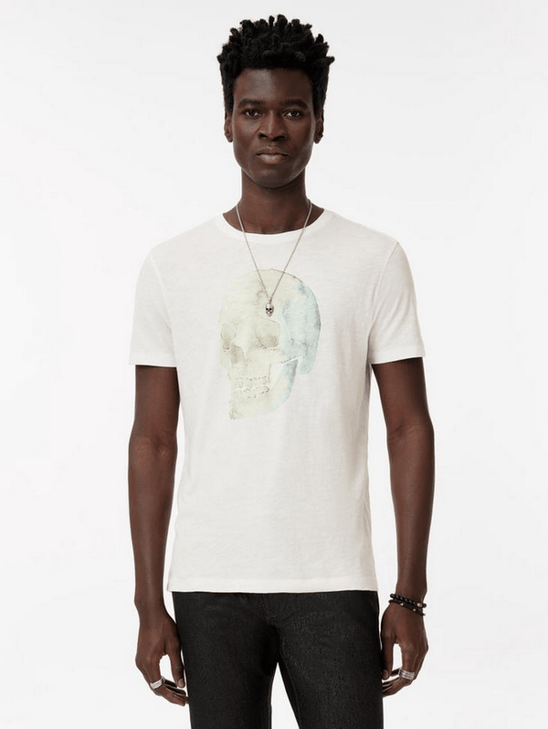 John Varvatos Water Color Skull Tee | Salt