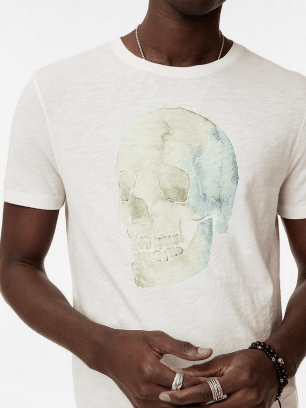 John Varvatos Water Color Skull Tee | Salt