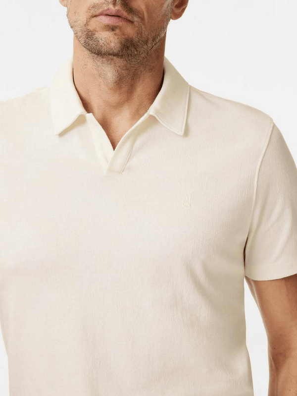 John Varvatos Hague Polo | Natural - Caswell's Fine Menswear