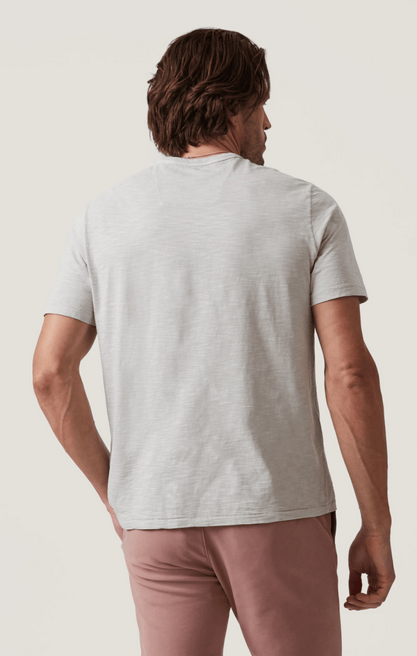 34 Heritage Slub Crew Neck T-Shirt | Chalk - Caswell's Fine Menswear