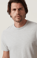 34 Heritage Slub Crew Neck T-Shirt | Chalk - Caswell's Fine Menswear