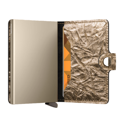Secrid Miniwallet Crunch Gold (MCr-Gold) - Caswell's Fine Menswear