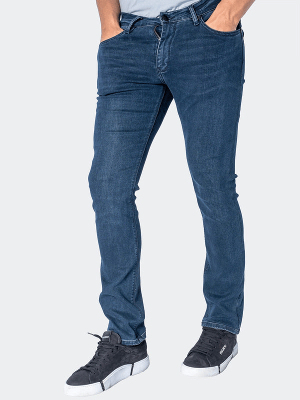 Maceoo Jean Classic | Blue - Caswell's Fine Menswear