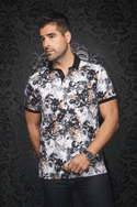 Au Noir Polo Shirt  | ROYCE, Black Gold - Caswell's Fine Menswear