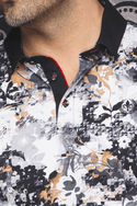 Au Noir Polo Shirt  | ROYCE, Black Gold - Caswell's Fine Menswear