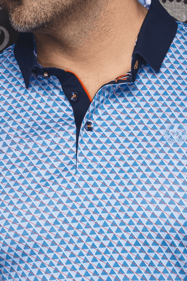 Au Noir Polo | JED, Light Blue