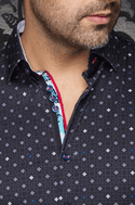 Au Noir 360° Stretch Shirt | APOLLO, Black - Caswell's Fine Menswear