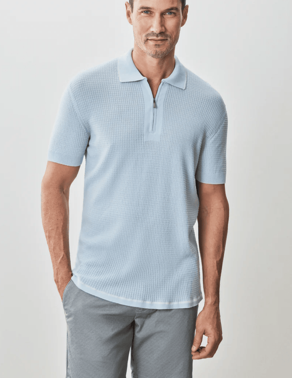 Robert Barakett Polo Dento | Pale Blue - Caswell's Fine Menswear