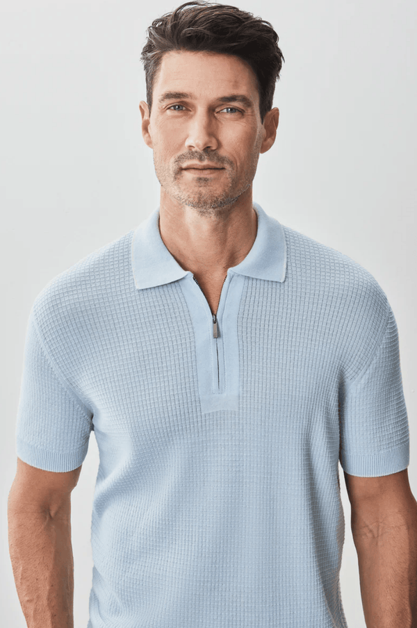 Robert Barakett Polo Dento | Pale Blue - Caswell's Fine Menswear