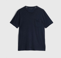 John Varvatos Bond Burnout Tee | Navy - Caswell's Fine Menswear