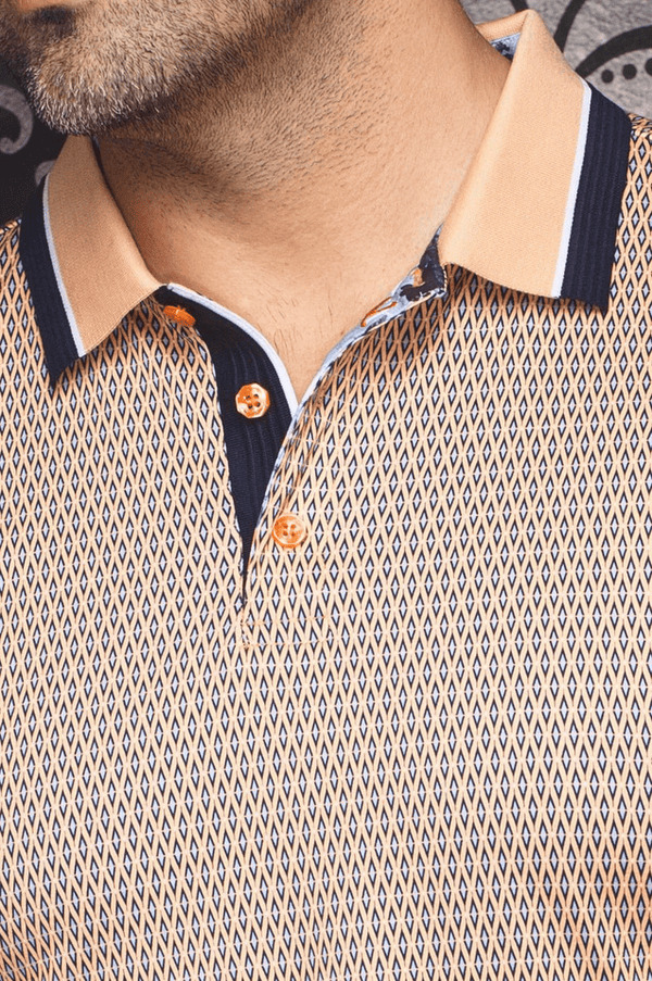 Au Noir Polo| BENZ, Orange
