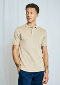 Brunn & Stengade Aaran Regular Fit Polo | Beige - Caswell's Fine Menswear