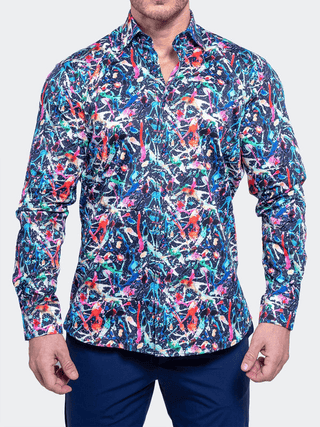 Maceoo Shirt Fibonacci Resistance0320 | Black - Caswell's Fine Menswear