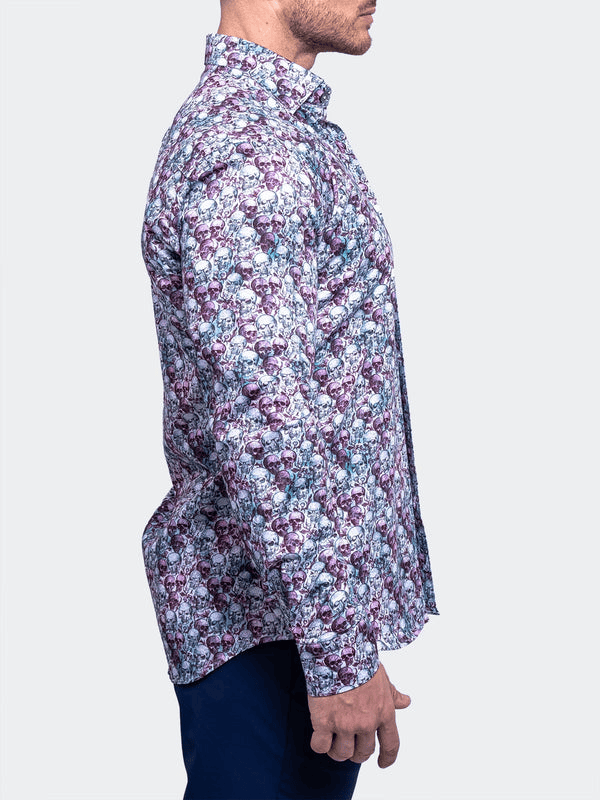 Maceoo Shirt Fibonacci Resistance0334 | Purple - Caswell's Fine Menswear
