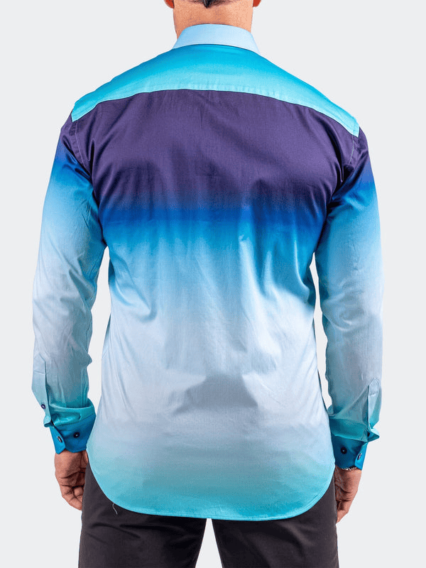 Maceoo Shirt Fibonacci Resistance0310 | Blue - Caswell's Fine Menswear