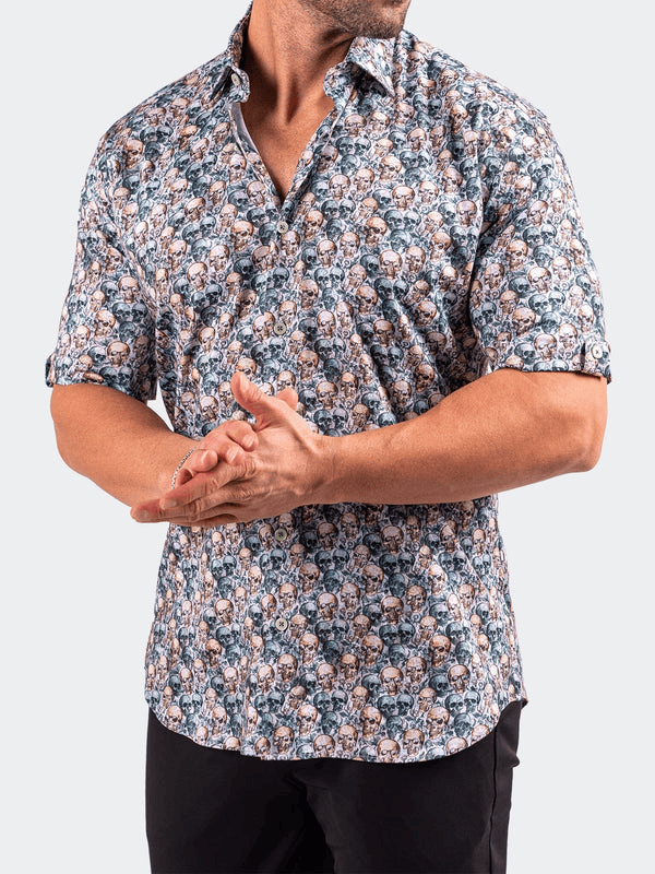 Maceoo Shirt Galileo Resistance0335 | Yellow - Caswell's Fine Menswear