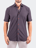 Maceoo Shirt  Galileo Resistance Stretch3221 | Black - Caswell's Fine Menswear
