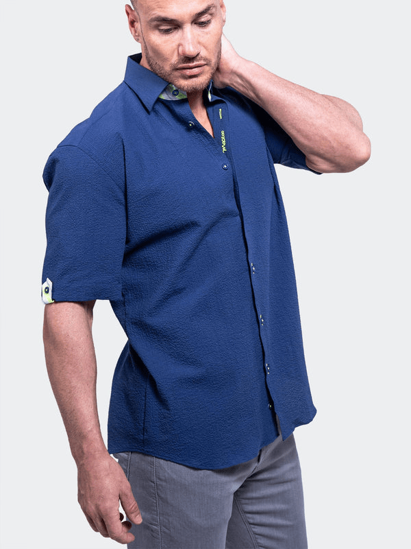 Maceoo Shirt Galileo Aristocrat Luxe Stretch8 | Blue