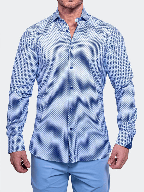Maceoo Shirt Einstein Resistance Stretch3353 | Blue
