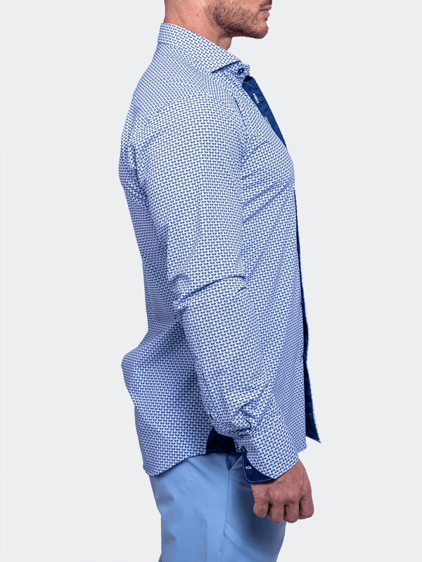Maceoo Shirt Einstein Resistance Stretch3353 | Blue