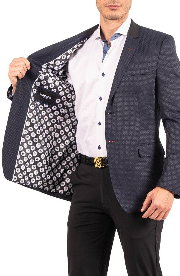 Maceoo Blazer Socrate EvoResistance23 Blue - Caswell's Fine Menswear