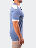 Maceoo Polo Tip Sky Blue - Caswell's Fine Menswear
