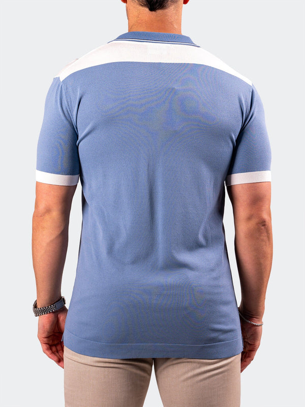 Maceoo Polo Tip Sky Blue - Caswell's Fine Menswear