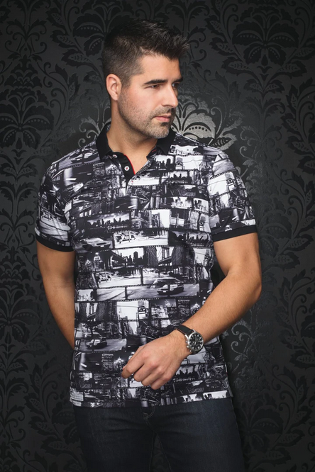 Au Noir Polo | BROADWAY, Black